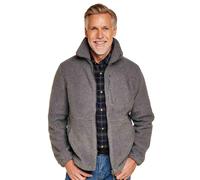 Knitted Fleece-Lined Sherpa Jacket Pegasus Charcoal L
