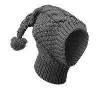 Knitted Hat for Dogs with Ear Muffs, Knitted Dog Hat - Winter Dog Knitted Hat Soft, Cosy Hood for Puppies, Neck and Head Protection, Cute Headwear, Clothing for Picnic, Yes