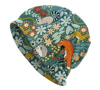 Knitted hat for Warmth,Animal Autumn Female Thin Beanies Cycling Bonnet Hats Black