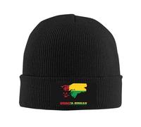 Knitted Hat Guinea Bissau Bissauan Flag Map Stretchy Knitted Beanie Cap Warm Running Cap for Men Sports Guys