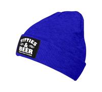 Knitted Hat Titties Beer That's Why I'm Here Soft Knitted Beanie Windproof Skullcap for Men Guys Hiking