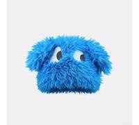 Knitted hat with plush deer fabric, big eye style, and long ear covers for protection, designed to keep ears warm and enhance your casual look (One Size Blue)