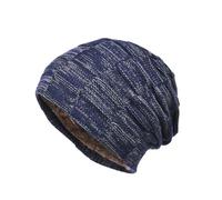Knitted Hats are Popular in Autumn and Winter The Inner Velvet Design is Thick and Suitable for Both Men and Women It is The First Choice of Seasonal Gifts (UK, Alpha, One Size, Muted Blue)