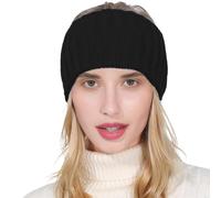 Knitted Headband for Women,Soft Elastic Crochet Headband - Comfortable Winter Headbands for Women, Warm Thick Knit Headband for Cold Weather, Skiing