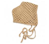 Knitted Headband, Triangular Head Wrap, Camel | Handmade Weave, Comfort Headband, Travel Adventures, For Daily Wearers