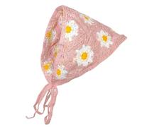 Knitted Headbands for Women, Crochet Bandana,Floral Crochet Handkerchiefs - Woven Hair Scarf for Women Girls Floral Headband