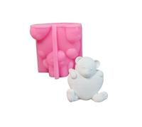 Knitted Heart Bear Silicone Molds for Candy Chocolate Fondant Mold Soap Gypsum Soap Mold