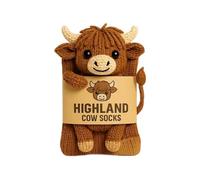 Knitted Highland Cow, Upgraded Christmas Decorations Toy, Highland Cow Keepsake for Home Office Nursery Desk Christmas Birthday Farm Adults Women Girls Kids