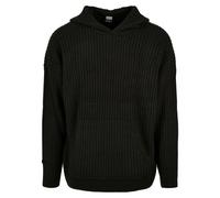 Urban Classics Men's Knitted Hoody Hooded Sweatshirt, Black, XXL