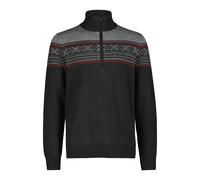 Knitted Jumper with Zip Collar CMP Wooltech M