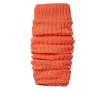 Knitted Leg Warmers for Women and Girls - Solid Colour High Socks, Knee Length Warm Stacked Socks - Autumn And Winter Feet Versatile College Style Boot Warmers (Orange, One Size)