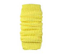 Knitted Leg Warmers for Women and Girls - Solid Colour High Socks, Knee Length Warm Stacked Socks, Autumn And Winter Feet Versatile College Style Boot Warmers (Yellow, One Size)