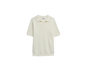 Knitted Mesh Polo Salsa Jeans Beige 2XL