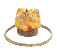 Knitted Mushroom Bag, Mushroom Crochet Bag, Handmade Knitted Purse, Crochet Bag, Knitted Shoulder Bag, Handwoven for Headphones, Earbuds, Stylish Accessory, yellow, Siehe Beschreibung