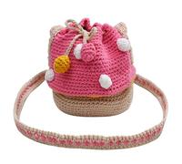 Knitted Mushroom Handbags,Knitted Mushroom Bags | Small Mushroom Bag for Handbag - Knitted Shoulder Bag, Knitted Purse, Multifunctional for Women, Pink, Se référer à la description