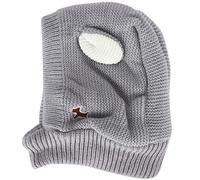 Knitted Pet Dog Beanie Hat Warm Winter Crochet Puppy Cap Cozy Funny Costume Pet Plus Velvet Inside Elastic Design Rabbit Ears Suitable for 15-25 kg Dogs Winter (Gris)