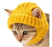 Knitted Pet Hat, Cute Ear Hole Costume Accessories, Medium Winter Hat with Durable Knit Construction, Compact Headwear , Soft Acrylic Yarn, Unverzic