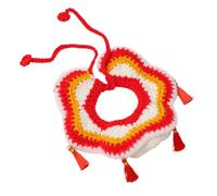 Knitted Pet Neck Collar Festival Accessory Lions Dance Dog Scarf For Cats And Dogs Chinese New Year Crochet Collar