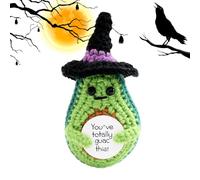 Knitted Plush Toy, Crochet Stuffed Doll, Handmade Cartoon Figure, Soft Thread Craft with Charming Expression, Sweet Present for Toddler Baby Girl Daughter Birthday Halloween Valentines Dorm Display