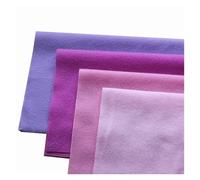 Knitted Polar Fleece Fabric Polyester Loop Fleece Fabric, Brushed Velboa, Velvet Knit, Patchwork Sewing, Plush Felt Cloth, DIY Stuff(Pink Purple 4Pcs,Each 40x50cm)