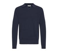 Knitted polo shirt Casual Friday CFNordin Ribbed Bleu XL