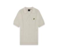Knitted polo shirt Lyle & Scott Argyle Beige M