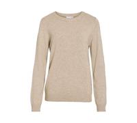 Knitted Pullover VIRIL Round Neck XS, Bistre, XS Brown