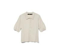 Knitted pullover VMHAPPYSHINE Knitted Polo-Shirt M, Birch, M