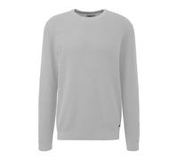Knitted Pullover with Mixed Patterns and Round Neck s.Oliver Gris 2XL