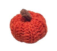 Knitted Pumpkin, Crochet Pumpkin Ornament | Small Knitted Pumpkins | 2024 Reusable Small Knitted Pumpkins, Crochet Pumpkin Car Pendant, Decorative Farmhouse Pumpkins for Autumn, Christmas