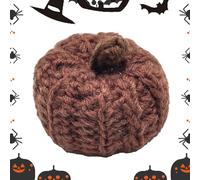 Knitted Pumpkin Decor - Fall Harvest Crochet Pumpkins | 2024 Rustic Farmhouse Pumpkins, Reusable Decorative Tiny Pumpkin, Fall Harvest Crochet for Christmas, Autumn