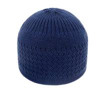 Knitted Skull Cap Women Men Unisex Warm Beanie Hat Winter Beanie Cap Knitted Hat Crochet Winter Hats Brimless Solid Headwarmer Comfortable Slouchy Caps Navy One Size