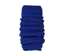 Knitted Solid Colour High Socks, Knee Length Warm Stacked Socks, Autumn And Winter Feet Versatile College Style Boot Leg Warmers (Blue, One Size)