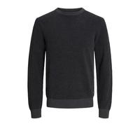 JACK & JONES Men's Jjeglobe Knit Crew Neck Noos Knitted Jumper, Dark Grey Blend, M