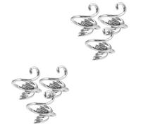 Knitted Sweater Ring Gold Grips Fidget Kit for Women Sizer Thumb Hooks Stackable Rings Crotchet Circular Marker Finger Knuckle Aprons Crochet Hook Silver Alloy