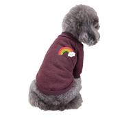Knitted Sweaters Jumpers for Small Dogs Cats Cozy Soft Shirt Sweatshirts Warm Winter Coat Dog Pullover Pet Apparel,Brown2,M