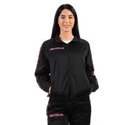 Knitted track jacket with stripe Givova Noir 3XL
