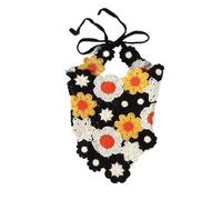Knitted Triangle Headband 2 Pcs Flower Hair Scarf Headband Bandana Hairband Knitting Triangle Scarf Headbands Hair Accessories(Black)