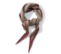 Knitted Triangle Scarf for Women - Minimalist Cashmere Shawl Versatile Neck Warmer Cozy Headscarf Elegant 2-in-1 Neck Wrap Stylish Neckerchief Old Money Aesthetic (Brown)