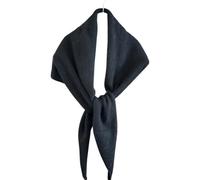 Knitted Triangle Scarf for Women - Y2k 5% Cashmere Blend Warm Neck Warmer Minimalist Triangle Shawl Soft Cozy Headscarf for Fall Winter Old Money Aesthetic Neckerchief (Black)