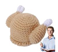 Knitted Turkey Hat - Chicken Headwear Knitted Thanksgiving Turkey Trot Hat | Funny Parties Costume, Cosplay Caps Exquisite Breathable for Easter