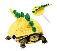 Knitted Turtle Clothes, Dinosaur/Rabbit Decorative Tortoise Shell Sweater with Snap Buttons, Soft Tortoise Knitted Outfit for Turtles Party Cosplay