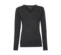 Knitted V-neck jumper for women Russell Athletic Noir 3XL