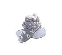 Knitted Warm Fleece Plush Slipper Boots Dunlop Grey 6