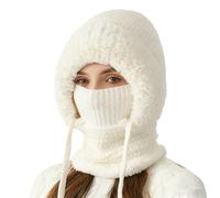 Knitted Winter Face Cover Hat - Women's Windproof Comfortable Adjustable Warm Face Cover - Hat, Full Covering Winter Knitting Cap | for Backpacking Climbing Skiing Cycling Commuting Camping