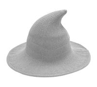 Knitted Witch Hat For Women, Halloween Wide Brim Witch Hat, Breathable Witches Hats Halloween Costume For Ladies Adults Party Cosplay
