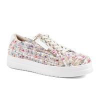 Knitted Zip & Lace Fasten Trainers - Multi Size 5