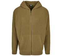 Urban Classics Knitted Full Zip Sweatshirt Green M Men