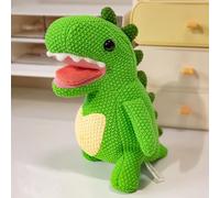 Knitted Zoo Plush Toys, Soft Dinosaur Stuffed Animals for Kids, Toddlers, Elephant Lion Crochet Dolls, Cute Childrens Birthday Gifts Tyrannosaurusrex