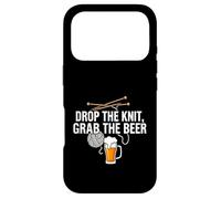Knitter Craft Beer Drinker Drop The Knit Grab The Beer Case for iPhone 17 Pro